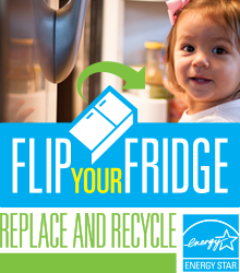 Flip your Fridge - replace and recycle